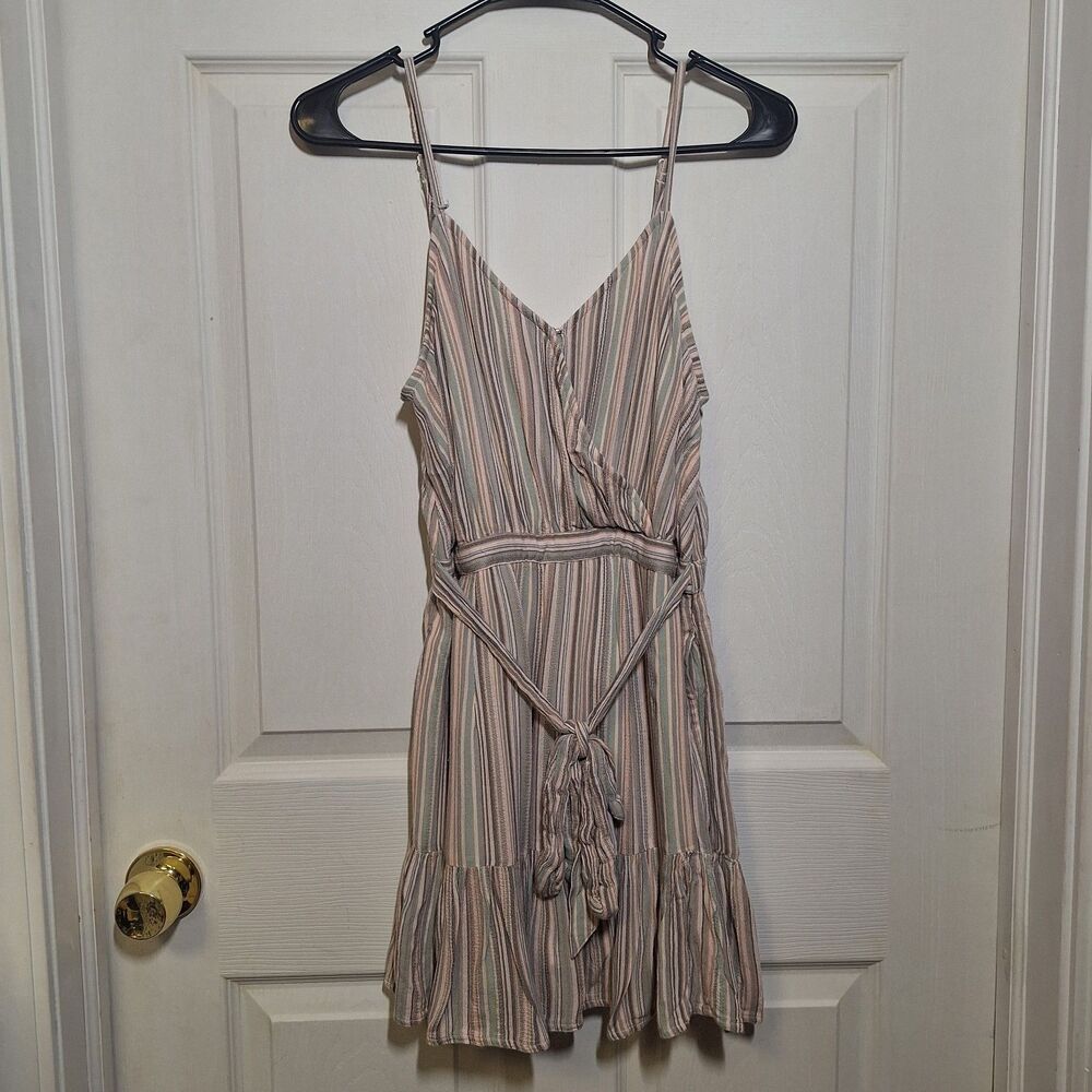 American Eagle Multicolor Striped Sleeveless Romper Beachy Cottagecore Size S